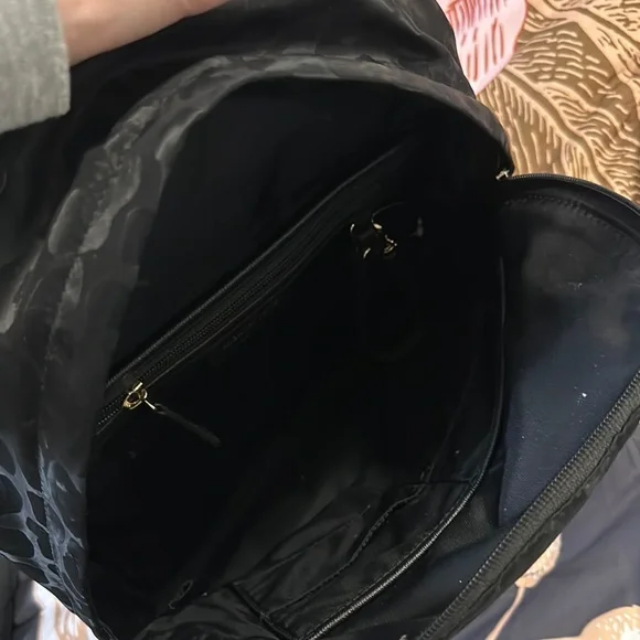 Michael Kors Black Animal Print Backpack - Picture 3 of 3